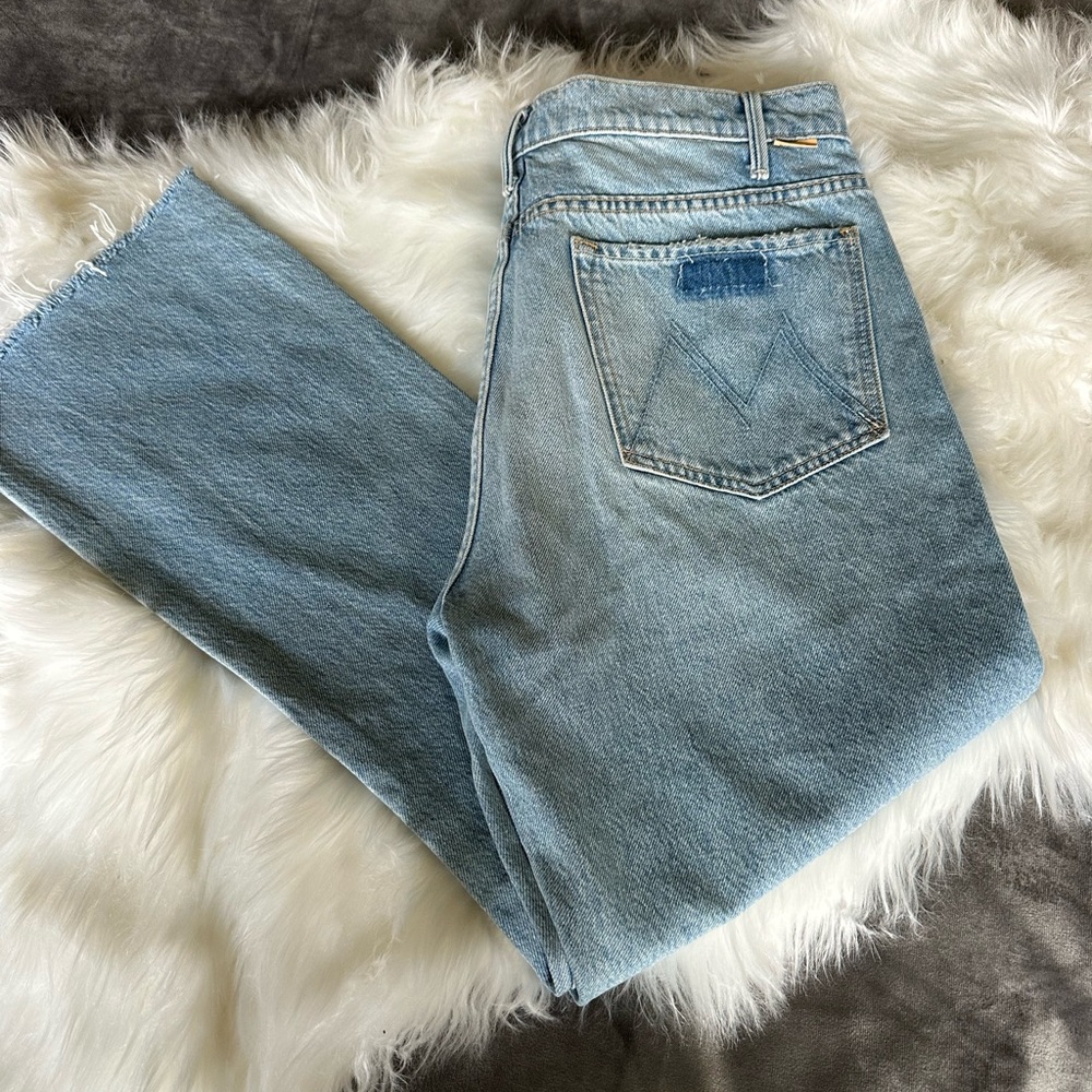 MOTHER Classic Blue Straight Leg Jeans